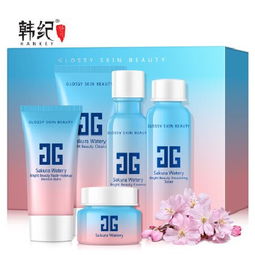 韓紀(jì)櫻花水光五件套 保濕滋潤，打造水潤美肌